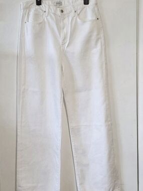 Joe's Jeans "The Rtan" White Wide Leg Pants